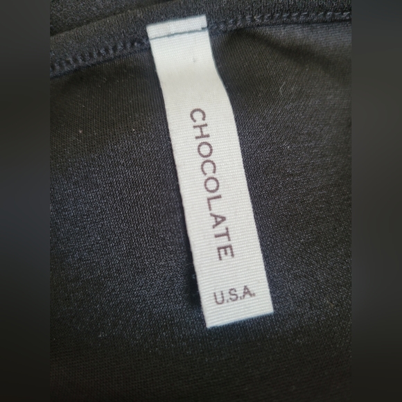 HI/LO PUFF 3/4 SLEEVE WRAP TOP - Picture 5 of 5